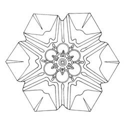 Раскраска: Flocon Mandalas (мандалы) #117631 - Раскраски для печати