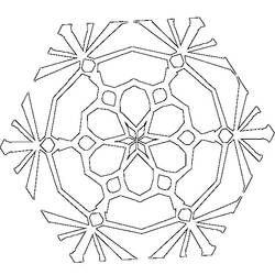 Раскраска: Flocon Mandalas (мандалы) #117679 - Раскраски для печати