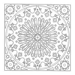 Раскраска: Flocon Mandalas (мандалы) #117773 - Раскраски для печати