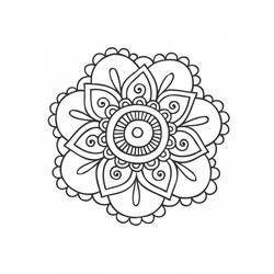Раскраска: Цветы мандалы (мандалы) #117034 - Раскраски для печати