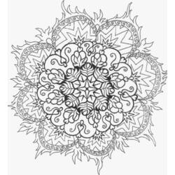 Раскраска: Цветы мандалы (мандалы) #117089 - Раскраски для печати