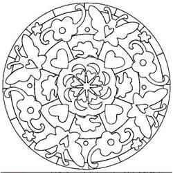 Раскраска: Сердце Мандалы (мандалы) #116688 - Раскраски для печати