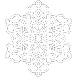 Раскраска: Сердце Мандалы (мандалы) #116701 - Раскраски для печати