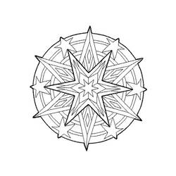Раскраска: Звездные мандалы (мандалы) #117953 - Раскраски для печати