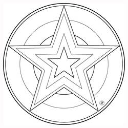 Раскраска: Звездные мандалы (мандалы) #117956 - Раскраски для печати
