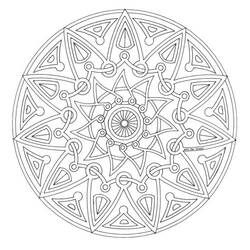 Раскраска: Звездные мандалы (мандалы) #117974 - Бесплатные раскраски для печати