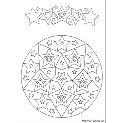 Раскраска: Звездные мандалы (мандалы) #117978 - Раскраски для печати