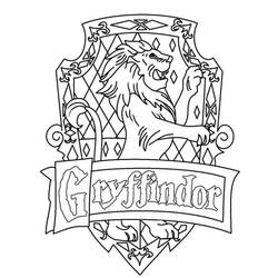 Раскраски: Gryffondor - Бесплатные раскраски для печати