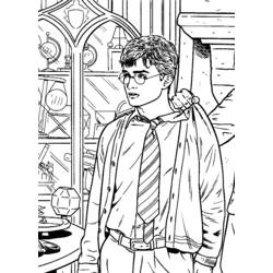 Раскраска: Гарри Поттер (кино) #69515 - Бесплатные раскраски для печати
