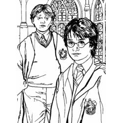 Раскраска: Гарри Поттер (кино) #69897 - Бесплатные раскраски для печати