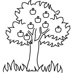 Раскраска: яблоко (природа) #163738 - Раскраски для печати