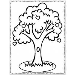Раскраска: яблоко (природа) #163748 - Раскраски для печати