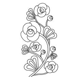 Раскраска: Букет цветов (природа) #160847 - Раскраски для печати