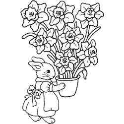 Раскраска: Букет цветов (природа) #160873 - Бесплатные раскраски для печати