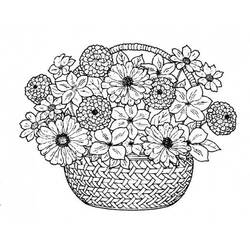 Раскраска: Букет цветов (природа) #160875 - Раскраски для печати