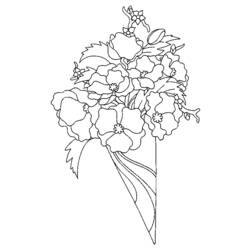 Раскраска: Букет цветов (природа) #160878 - Бесплатные раскраски для печати