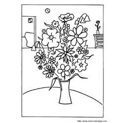 Раскраска: Букет цветов (природа) #160892 - Бесплатные раскраски для печати