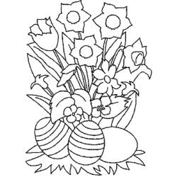 Раскраска: Букет цветов (природа) #160952 - Бесплатные раскраски для печати