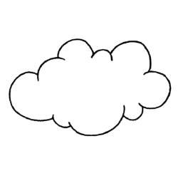Раскраска: облако (природа) #157301 - Раскраски для печати