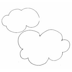 Раскраска: облако (природа) #157315 - Бесплатные раскраски для печати