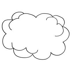 Раскраска: облако (природа) #157318 - Раскраски для печати