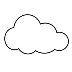 Раскраска: облако (природа) #157326 - Раскраски для печати