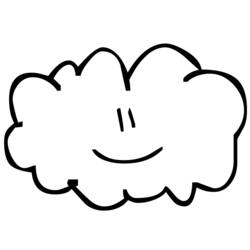 Раскраска: облако (природа) #157340 - Бесплатные раскраски для печати