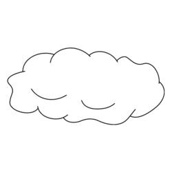 Раскраска: облако (природа) #157341 - Бесплатные раскраски для печати