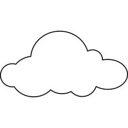 Раскраска: облако (природа) #157342 - Раскраски для печати