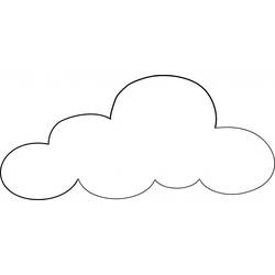 Раскраска: облако (природа) #157350 - Бесплатные раскраски для печати