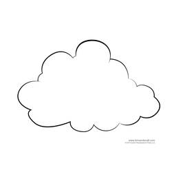 Раскраска: облако (природа) #157356 - Раскраски для печати