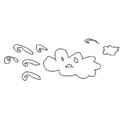 Раскраска: облако (природа) #157367 - Бесплатные раскраски для печати