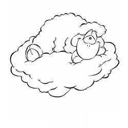 Раскраска: облако (природа) #157379 - Бесплатные раскраски для печати