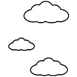 Раскраска: облако (природа) #157462 - Раскраски для печати