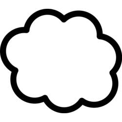 Раскраска: облако (природа) #157492 - Раскраски для печати