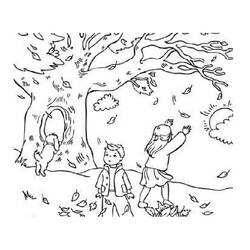 Раскраска: Осенний сезон (природа) #164039 - Раскраски для печати