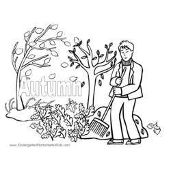 Раскраска: Осенний сезон (природа) #164047 - Раскраски для печати