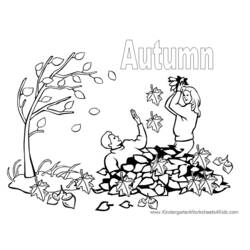 Раскраска: Осенний сезон (природа) #164074 - Раскраски для печати