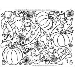 Раскраска: Осенний сезон (природа) #164207 - Раскраски для печати