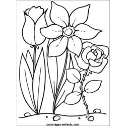 Раскраска: цветы (природа) #154975 - Раскраски для печати