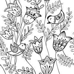 Раскраска: цветы (природа) #155053 - Раскраски для печати