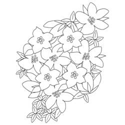 Раскраска: цветы (природа) #155063 - Бесплатные раскраски для печати