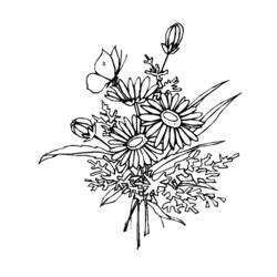 Раскраска: цветы (природа) #155117 - Бесплатные раскраски для печати