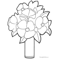 Раскраска: цветы (природа) #155201 - Бесплатные раскраски для печати