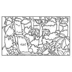 Раскраска: лес (природа) #157014 - Раскраски для печати