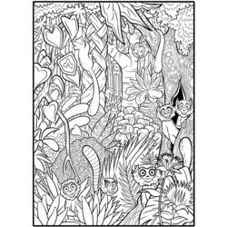 Раскраска: лес (природа) #157017 - Раскраски для печати