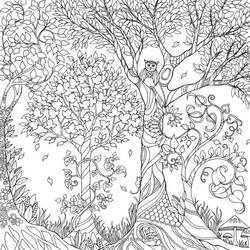 Раскраска: лес (природа) #157073 - Раскраски для печати