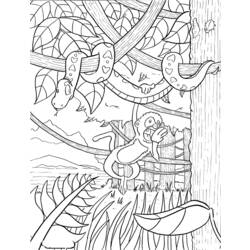 Раскраска: лес (природа) #157105 - Раскраски для печати