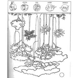 Раскраска: лес (природа) #157251 - Бесплатные раскраски для печати