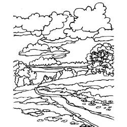 Раскраска: пейзаж (природа) #165794 - Бесплатные раскраски для печати